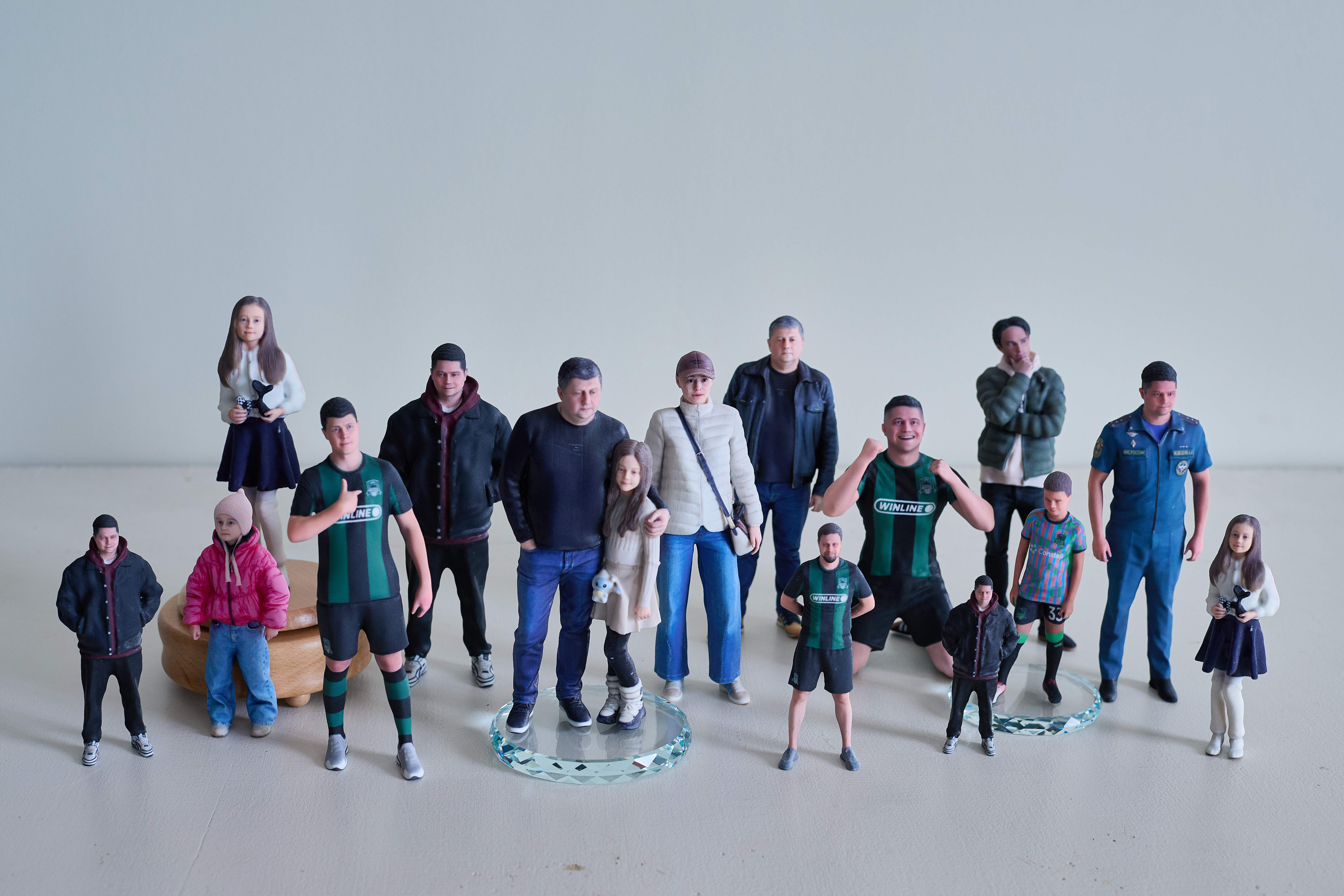 Коллекция 3D-фигурок — разные размеры